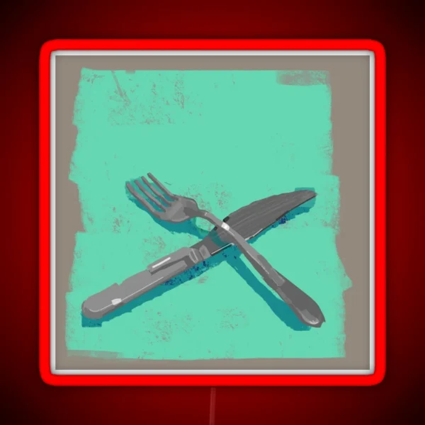Silverware RGB Neon Sign