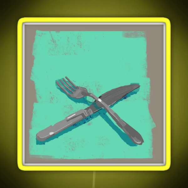 Silverware RGB Neon Sign