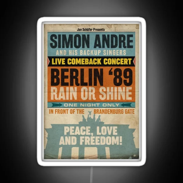 SIMON ANDRE Live 1989 RGB Neon Sign