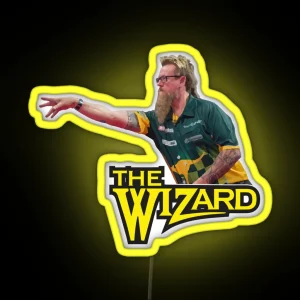 Simon Whitlock The Wizard Throwing RGB Neon Sign