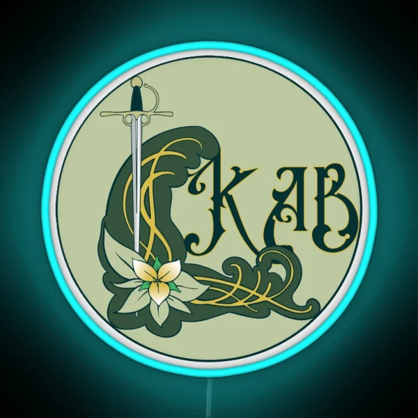 Simple KAB Logo RGB Neon Sign