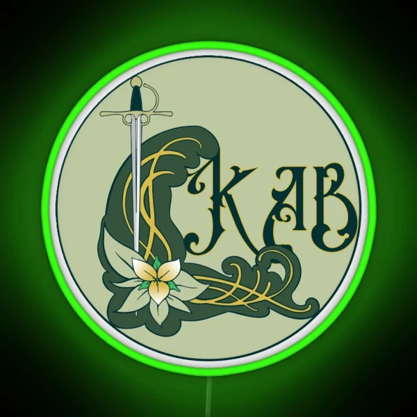 Simple KAB Logo RGB Neon Sign