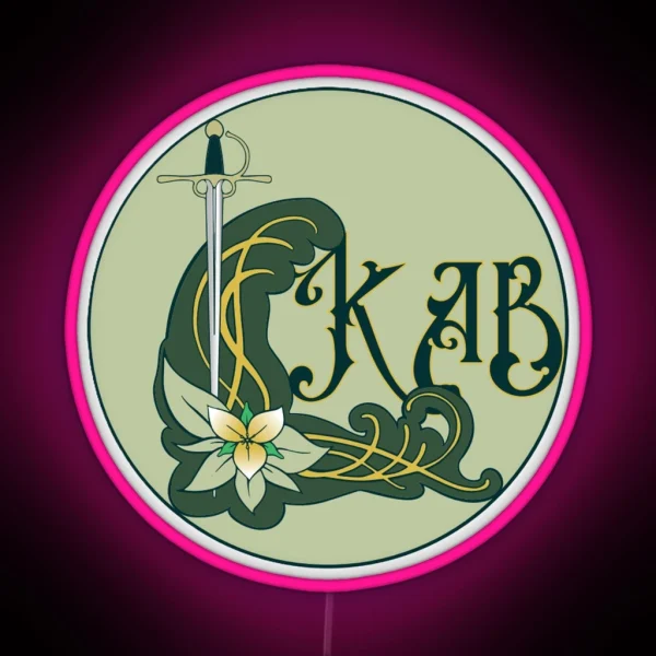 Simple KAB Logo RGB Neon Sign