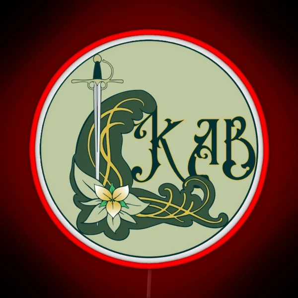 Simple KAB Logo RGB Neon Sign