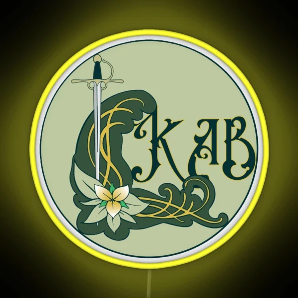 Simple KAB Logo RGB Neon Sign