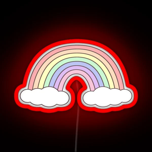 Simple Pastel Rainbow RGB Neon Sign