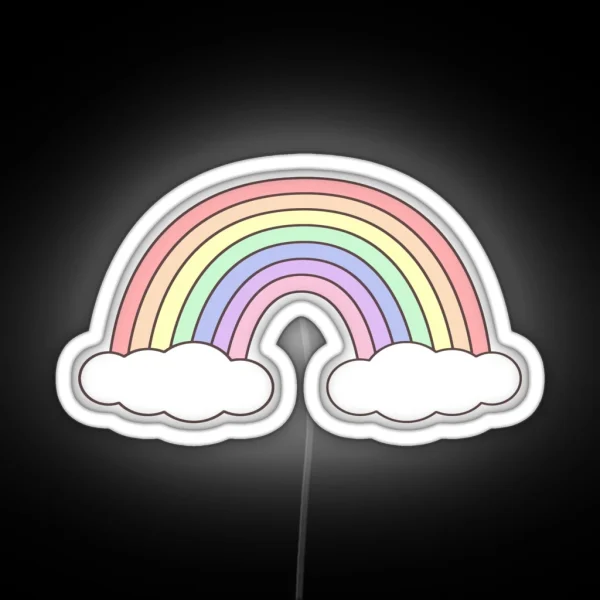 Simple Pastel Rainbow RGB Neon Sign