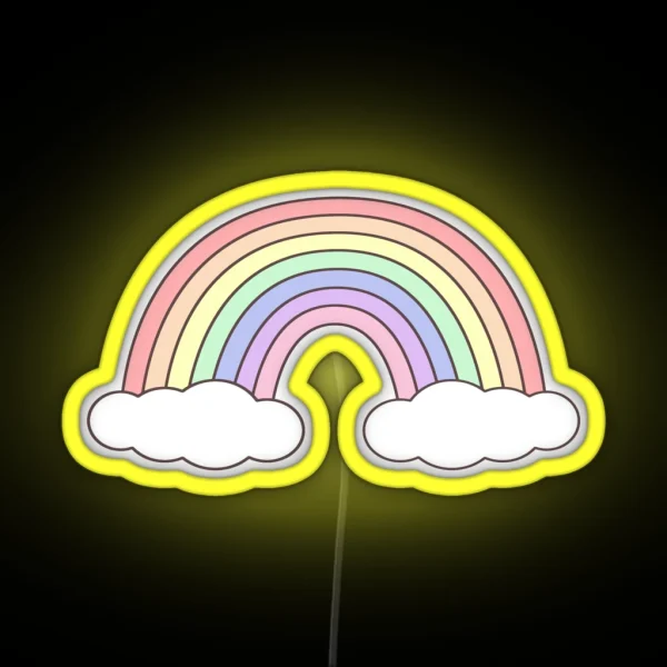 Simple Pastel Rainbow RGB Neon Sign