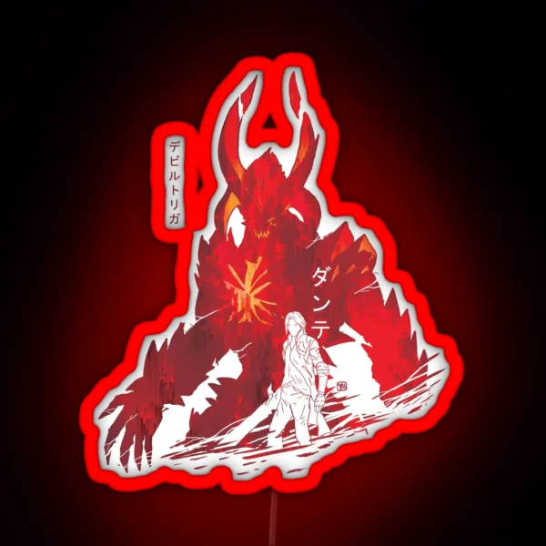 Sin Of The Devil Dante DMC5 Devil May Cry V RGB Neon Sign