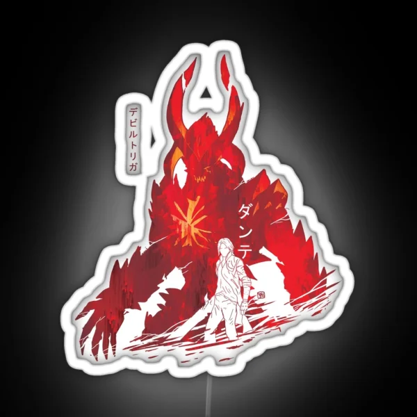 Sin Of The Devil Dante DMC5 Devil May Cry V RGB Neon Sign
