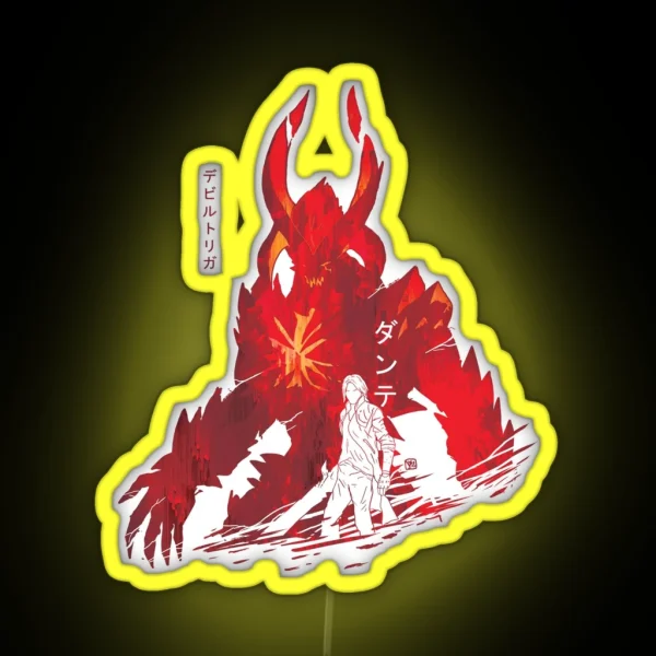 Sin Of The Devil Dante DMC5 Devil May Cry V RGB Neon Sign