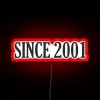 Neon Sign Displaying Year of Birth or Significant Event Since 2001