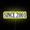 RGB Neon Sign with Customizable Messages Since Year 2001 Birth