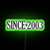 Vintage Neon Sign Since 2003 Birthday Gift Anniversary Decoration Ideas