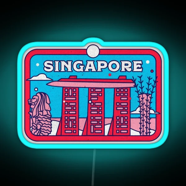 Singapore Highlight Pretty Singapore Culture RGB Neon Sign