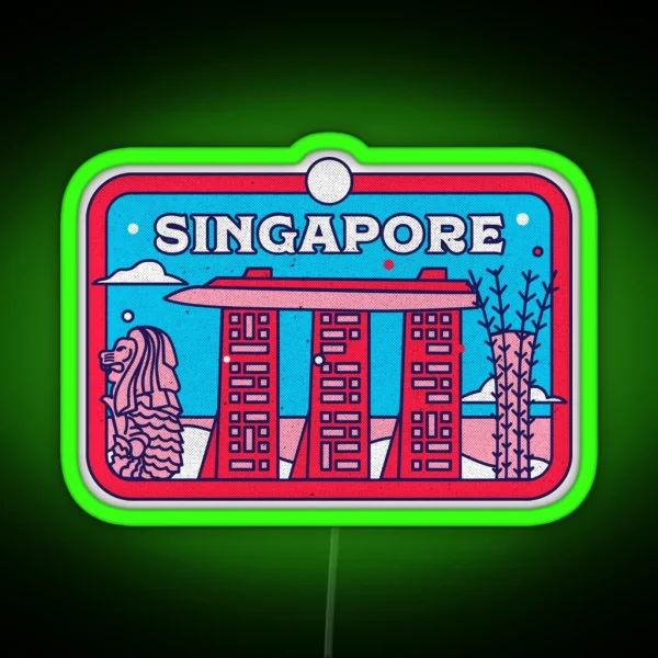 Singapore Highlight Pretty Singapore Culture RGB Neon Sign