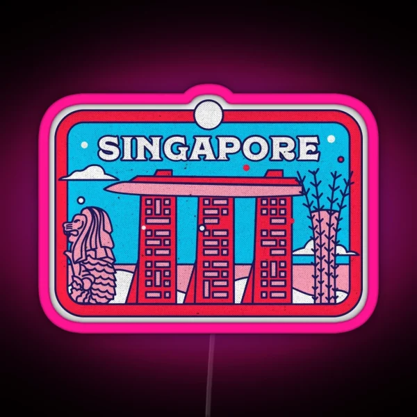 Singapore Highlight Pretty Singapore Culture RGB Neon Sign
