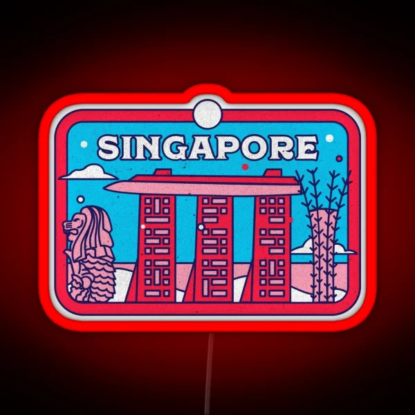 Singapore Highlight Pretty Singapore Culture RGB Neon Sign