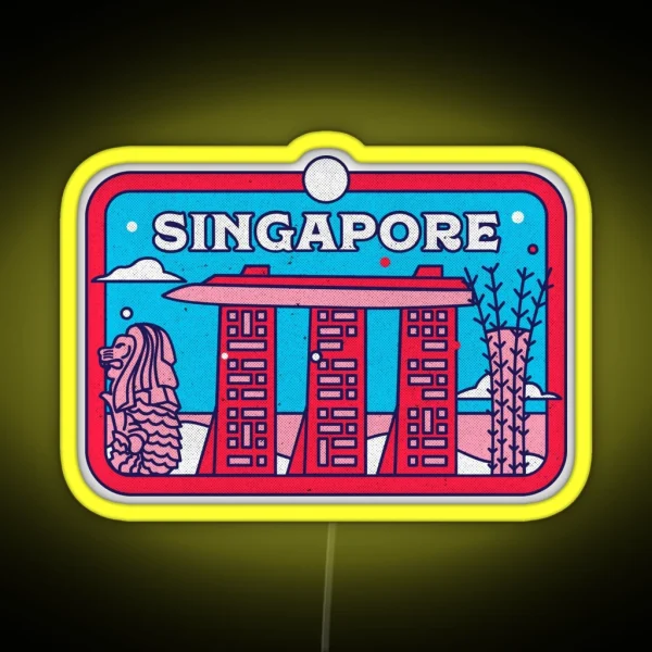 Singapore Highlight Pretty Singapore Culture RGB Neon Sign