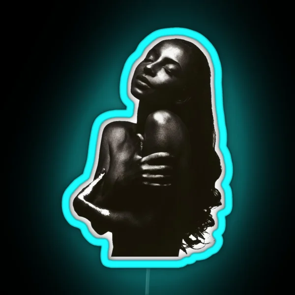 Singer Sade Album Cover RGB Neon Sign