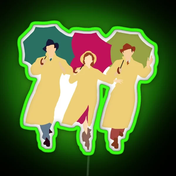 Singing In The Rain RGB Neon Sign