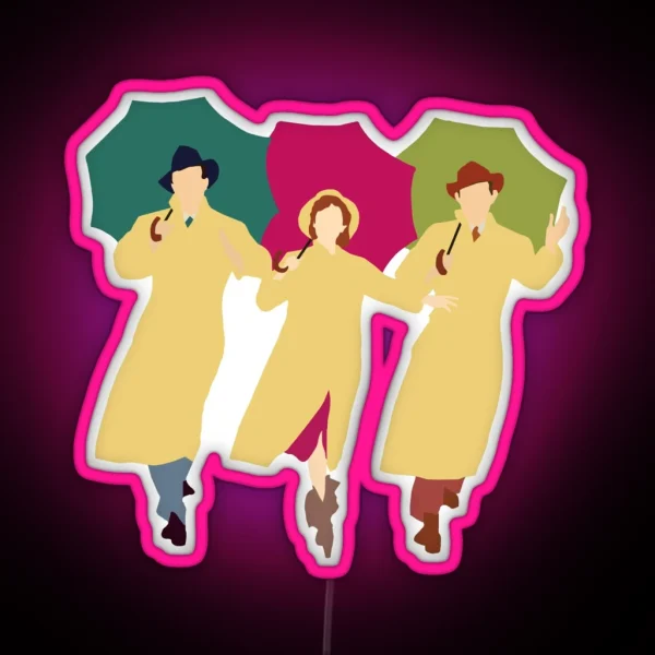 Singing In The Rain RGB Neon Sign