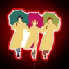 Add nostalgic charm with vibrant singing in the rain sign.