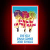 Vibrant singing in the rain themed RGB neon wall decoration.