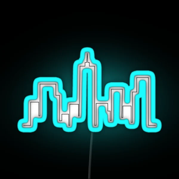 Single Line City RGB Neon Sign