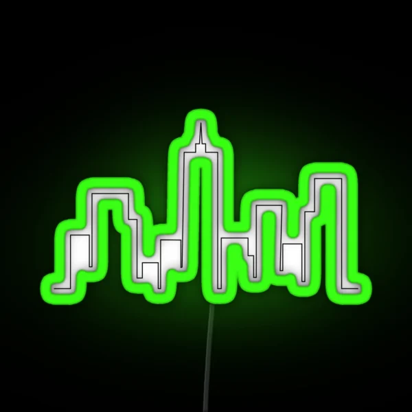 Single Line City RGB Neon Sign