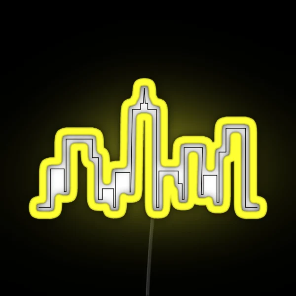 Single Line City RGB Neon Sign