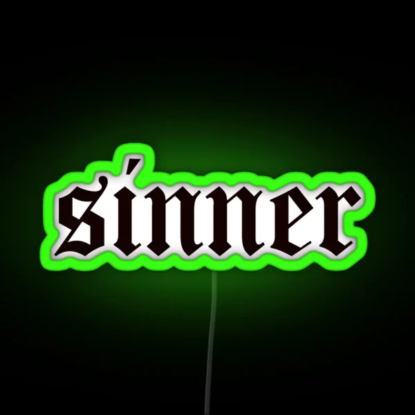 Sinner RGB Neon Sign