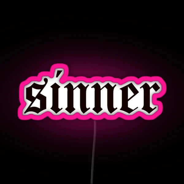 Sinner RGB Neon Sign