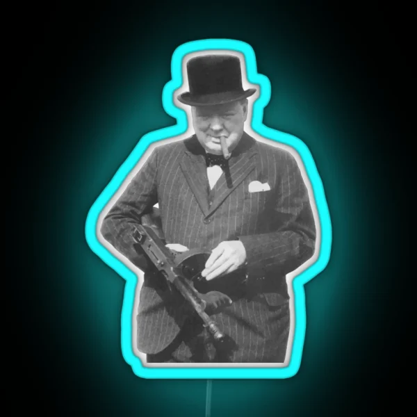 Sir Winston Churchill RGB Neon Sign