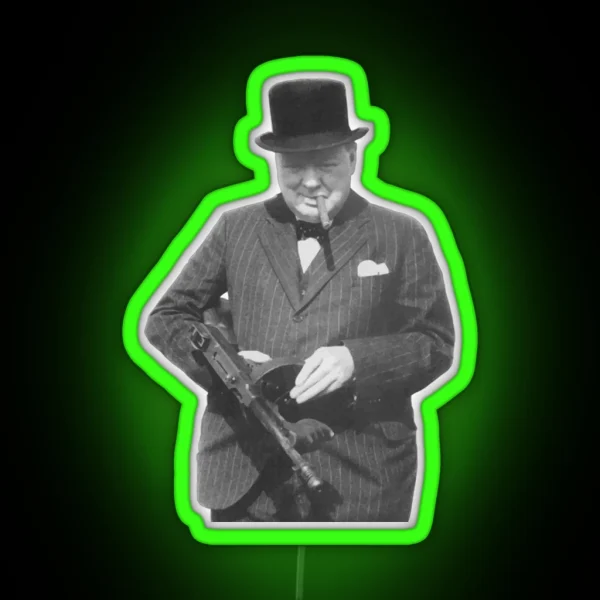 Sir Winston Churchill RGB Neon Sign