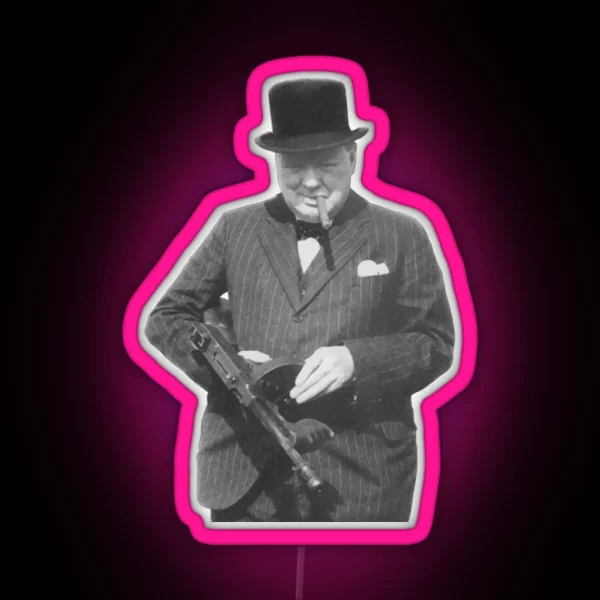 Sir Winston Churchill RGB Neon Sign