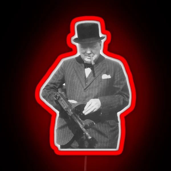 Sir Winston Churchill RGB Neon Sign