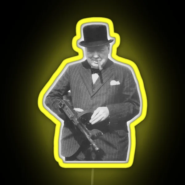 Sir Winston Churchill RGB Neon Sign