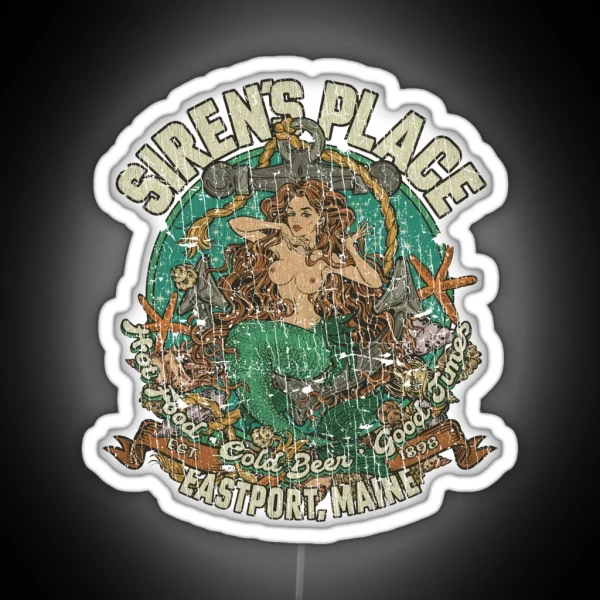 Siren S Place Tavern 1898 RGB Neon Sign