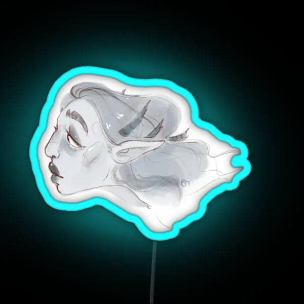 Siren Woman RGB Neon Sign