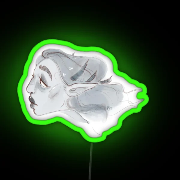 Siren Woman RGB Neon Sign