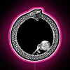 Existential Crisis Embodied by Eternally Looped Snake and Futility Symbolism