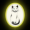 Whimsical Feline Neon Sign for Cat Enthusiasts with RGB Display