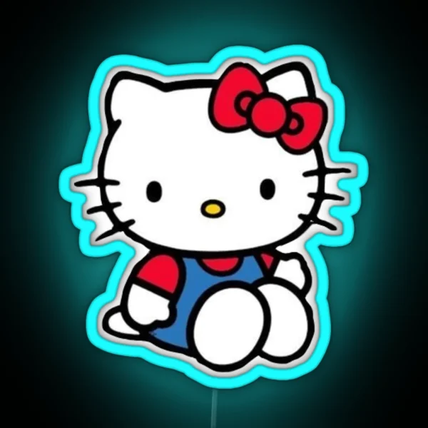 Sitting Hello Kitty RGB Neon Sign
