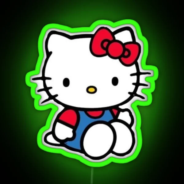 Sitting Hello Kitty RGB Neon Sign