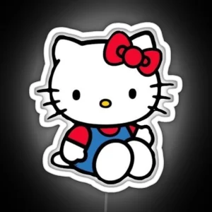 Sitting Hello Kitty RGB Neon Sign