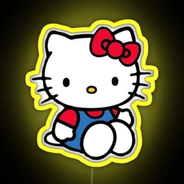 Sitting Hello Kitty RGB Neon Sign