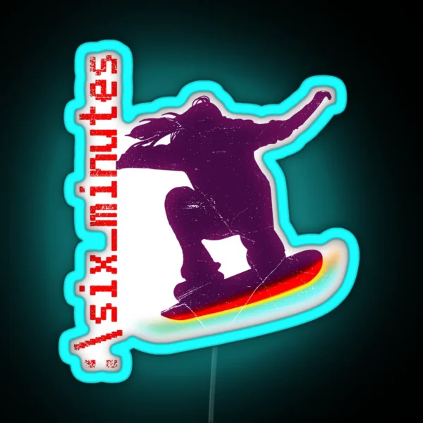 Six Minutes Logo RGB Neon Sign