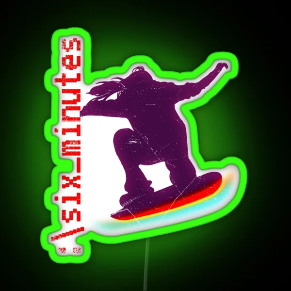 Six Minutes Logo RGB Neon Sign