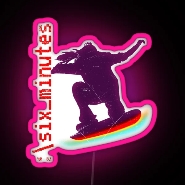Six Minutes Logo RGB Neon Sign
